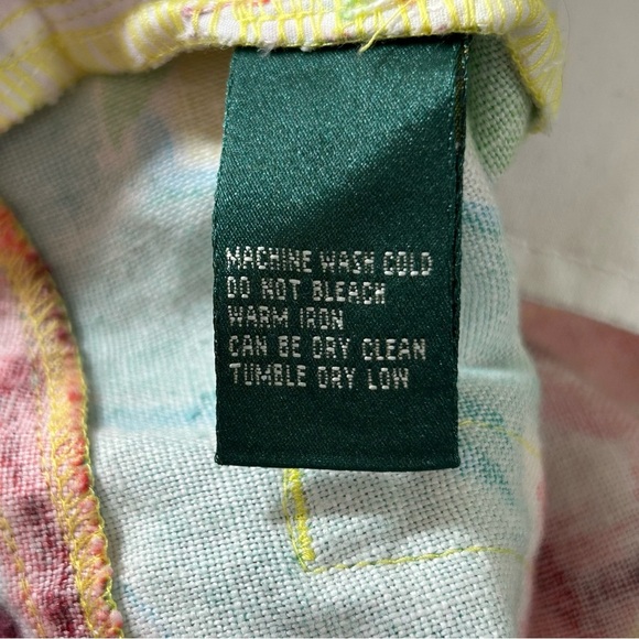 Lauren Ralph Lauren Women's Linen Floral Pants Size 18W Summer Vacation - Picture 4 of 6